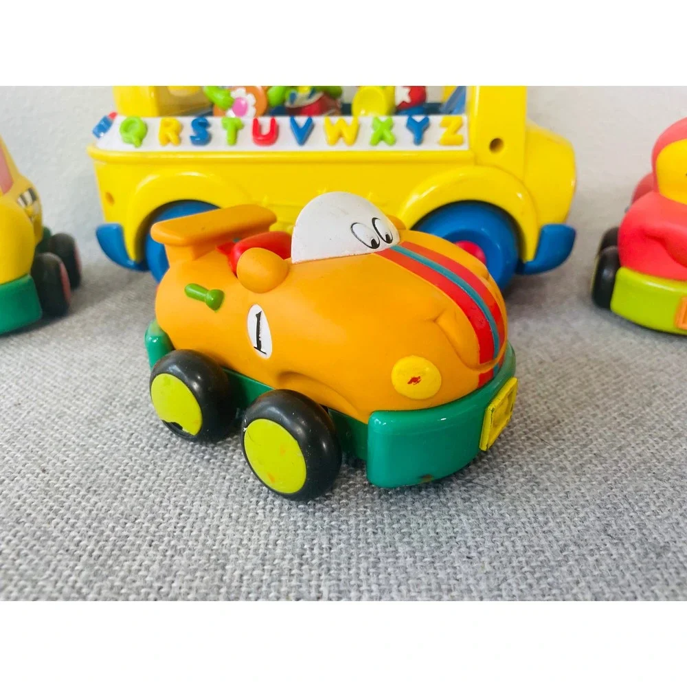 LeapFrog Learning Friends Phonics Bus Toy + 3  Vehicles Vintage Educational Set